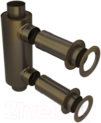 Теплообменник на трубу дымохода ТМФ 115 1/0.5мм 0ю65м н/ст 3чб / 57301 - фото