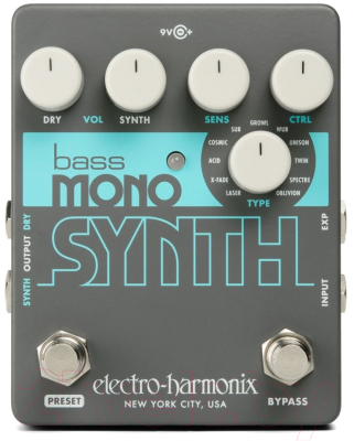 Педаль басовая Electro-Harmonix EHX Bass Mono Synth - фото