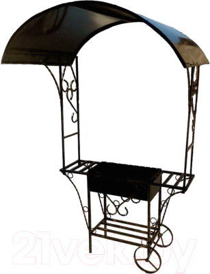 Мангал Станкоинструмент МП-02 с крышей - фото