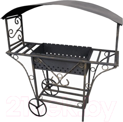 Мангал Станкоинструмент МП-03 с крышей - фото