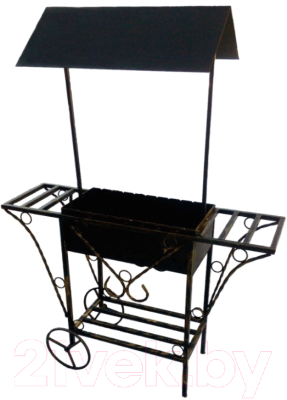 Мангал Станкоинструмент МП-01 с крышей - фото