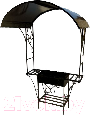 Мангал Станкоинструмент МС-07 (с крышей) - фото