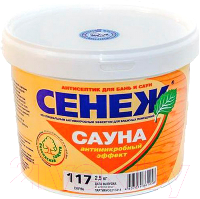 Антисептик для древесины Сенеж Сауна 117 - фото