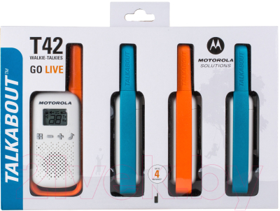 Комплект раций Motorola Talkabout T42 Quad Pack