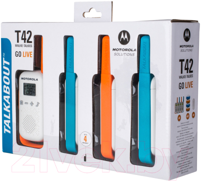 Комплект раций Motorola Talkabout T42 Quad Pack