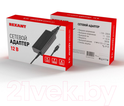 Адаптер для светодиодной ленты Rexant 200-100-3