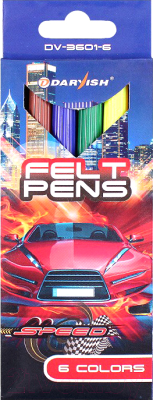 Фломастеры Darvish Для мальчиков / DV-3601-6 - фото