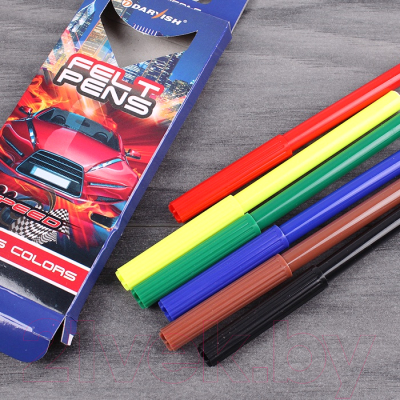 Фломастеры Darvish Для мальчиков / DV-3601-6