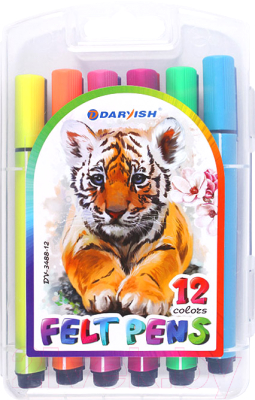 Фломастеры Darvish Треугольные / DV-3488-12 - фото