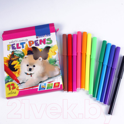 Фломастеры Darvish Для девочек / DV-3601-12A