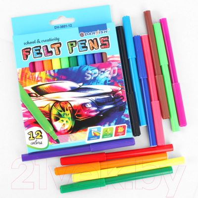 Фломастеры Darvish Для мальчиков / DV-3601-12