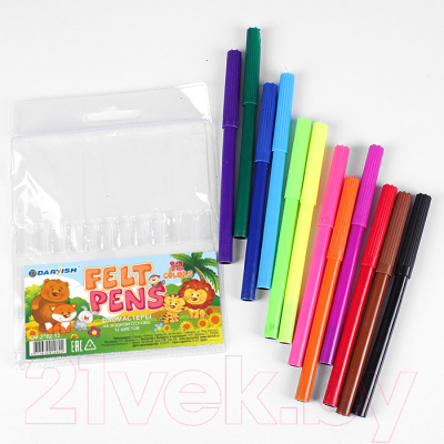 Фломастеры Darvish На водной основе / DV-2782-12