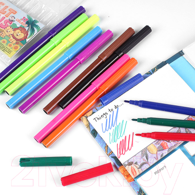 Фломастеры Darvish На водной основе / DV-2782-12