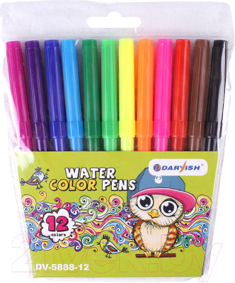 Фломастеры Darvish На водной основе / DV-5888-12 - фото