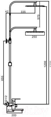 Душевая система Frap F24802