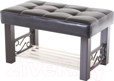 Банкетка AMC Lux 5 кожзам с полкой / 5.1Б80223 - фото