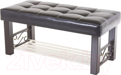 Банкетка AMC Lux 5 кожзам с полкой / 5.1Б100223 - фото