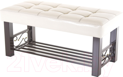 Банкетка AMC Lux 5 кожзам с полкой / 5.1Б100232 - фото