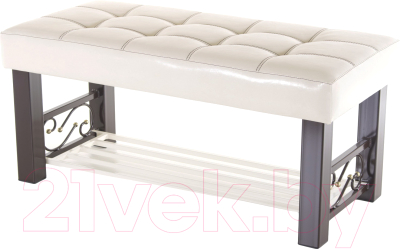 Банкетка AMC Lux 5 кожзам с полкой / 5.1Б100233 - фото