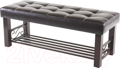 Банкетка AMC Lux 5 кожзам с полкой / 5.1Б120222 - фото