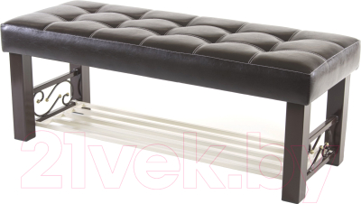 Банкетка AMC Lux 5 кожзам с полкой / 5.1Б120223 - фото