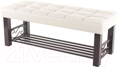 Банкетка AMC Lux 5 кожзам с полкой / 5.1Б120232 - фото