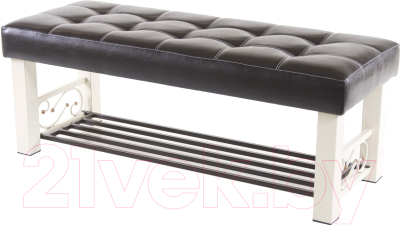 Банкетка AMC Lux 5 кожзам с полкой / 5.1Б120322 - фото