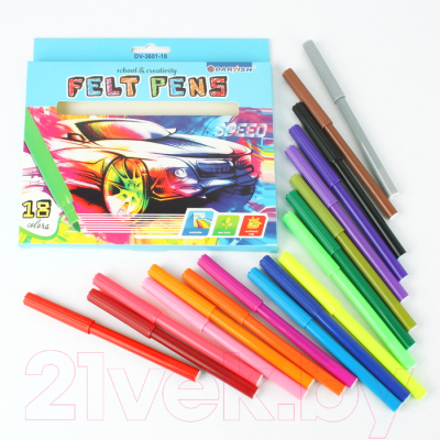 Фломастеры Darvish Для мальчиков / DV-3601-18