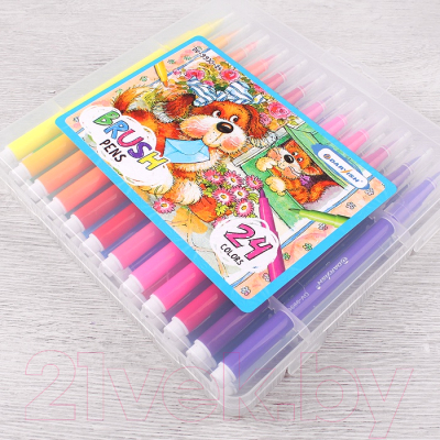 Фломастеры Darvish С мягкой кистью / DV-9930-24