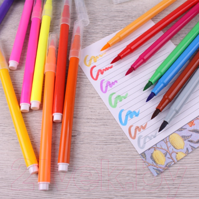 Фломастеры Darvish С мягкой кистью / DV-9930-24