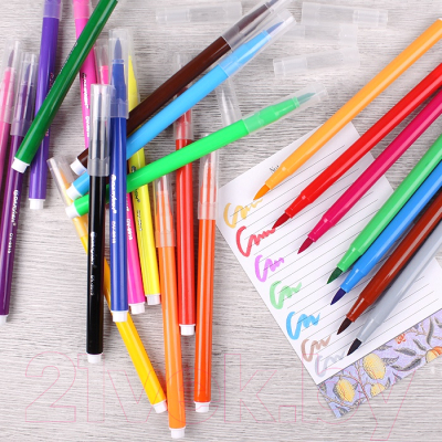 Фломастеры Darvish С мягкой кистью / DV-9930-24