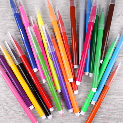 Фломастеры Darvish С мягкой кистью / DV-9930-24