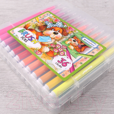 Фломастеры Darvish С мягкой кистью / DV-9930-36