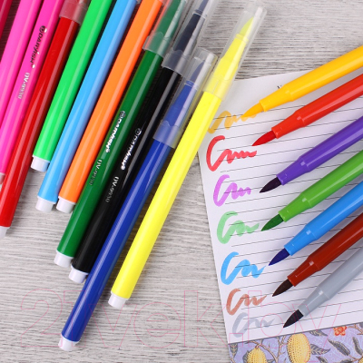 Фломастеры Darvish С мягкой кистью / DV-9930-36