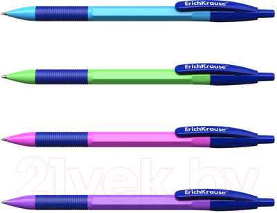 Ручка шариковая Erich Krause R-301 Neon Matic&Grip / 46769