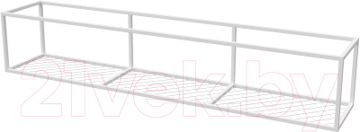 Полка Millwood Loft 1 200x37x37 (металл белый) - фото