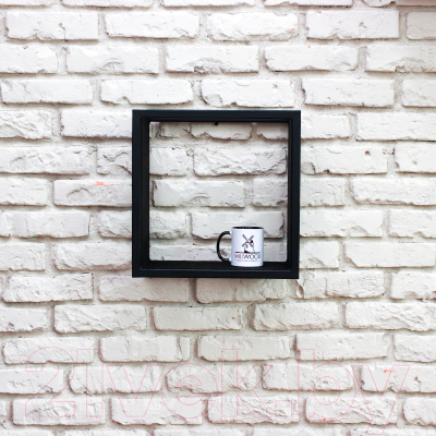 Полка Millwood Loft 2 одиночная 40x20x40 (металл черный)