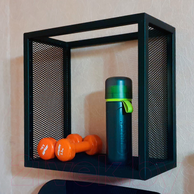 Полка Millwood Loft 2 одиночная 40x20x40 (металл черный)