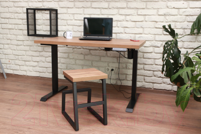 Полка Millwood Loft 2 одиночная 40x20x40 (металл черный)