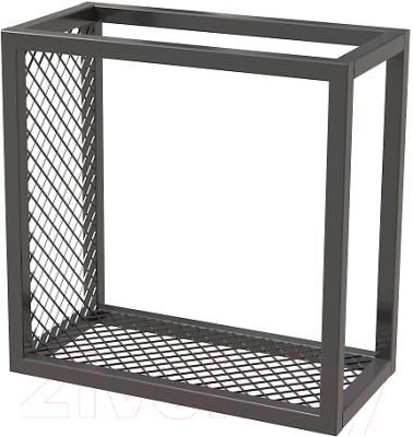 Полка Millwood Loft 3 левая 40x20x40 (металл черный) - фото