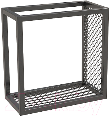 Полка Millwood Loft 3 правая 40x20x40 (металл черный) - фото