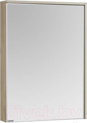 Шкаф с зеркалом для ванной Акватон Стоун 60 (1A231502SX850) - фото