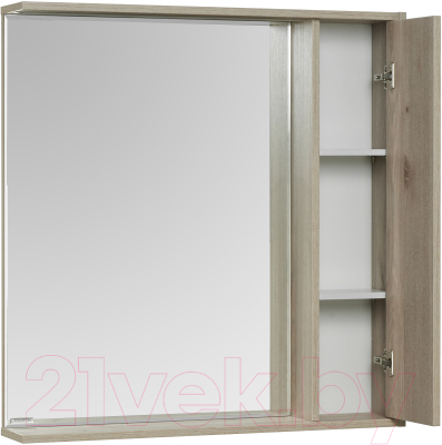 Шкаф с зеркалом для ванной Акватон Стоун 80 (1A228302SX850)