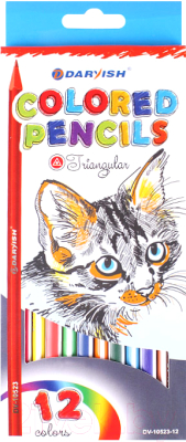 Набор цветных карандашей Darvish Совы / DV-10523-12 - фото
