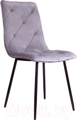 Стул Седия Mira (светло-серый велюр HLR20/черный) - фото