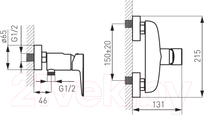 Смеситель Ferro Adore BDR7