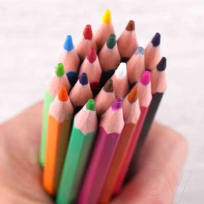 Набор цветных карандашей Darvish Машинка / DV-1073-18