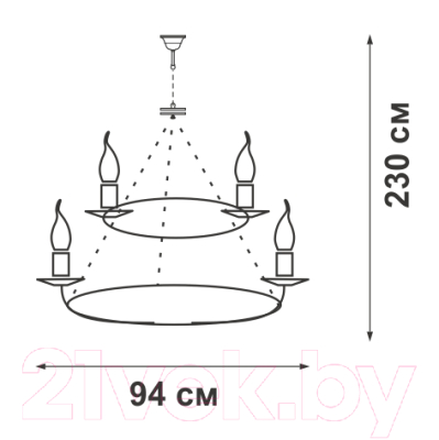 Люстра Vitaluce V1813-7/8+8