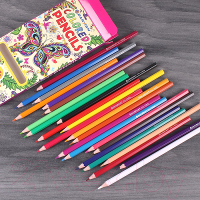 Набор цветных карандашей Darvish Бабочка / DV-1069-24