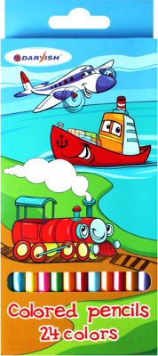 Набор цветных карандашей Darvish Веселое путешествие / DV-4803-24 - фото